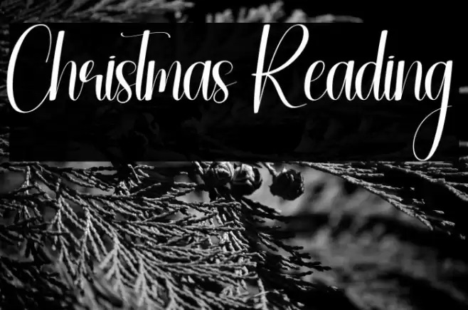 Christmas Reading Font examples