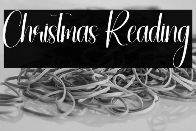 Christmas Reading Font examples