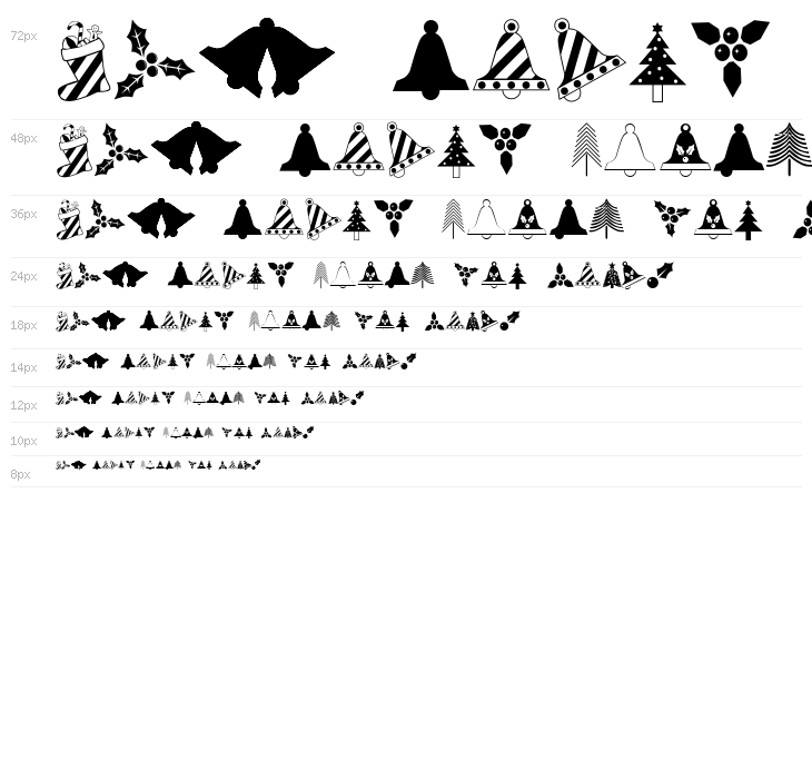 Christmas Regular Waterfall