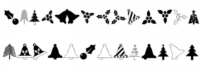 Christmas Regular خط أحرف صغيرة