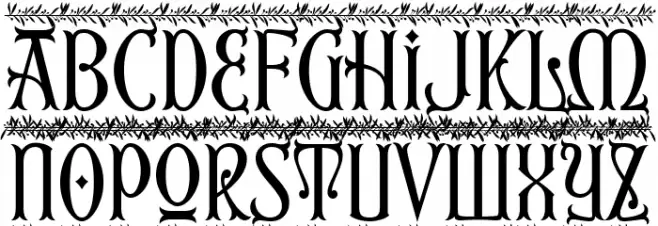 Christmas Reign Deco PERSONAL Caratteri MINUSCOLO