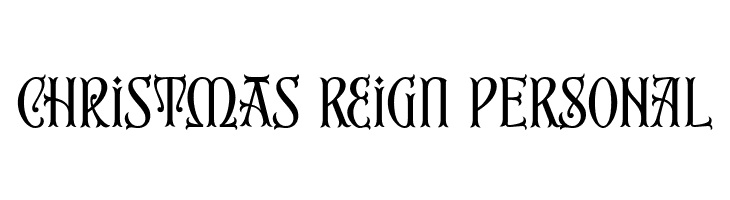 Christmas Reign PERSONAL  नि: शुल्क फ़ॉन्ट्स डाउनलोड