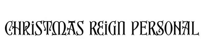 Christmas Reign PERSONAL  font caratteri gratis