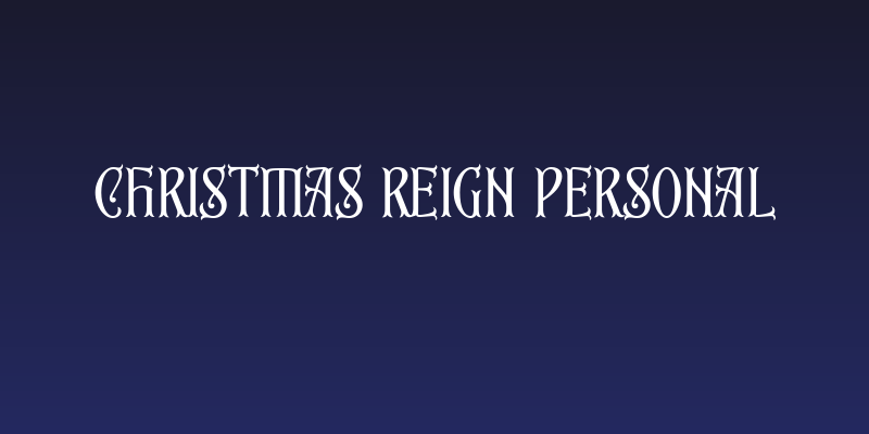 Christmas Reign PERSONAL Social Header