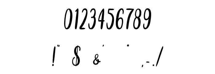 Christmas Ribby - Personal Use Font OTHER CHARS