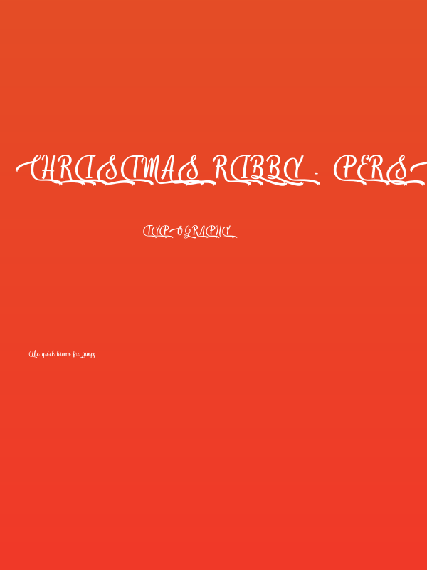 Christmas Ribby - Personal Use Poster