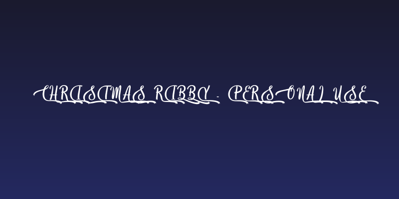 Christmas Ribby - Personal Use Social Header