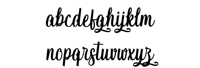 Christmas Ribby - Personal Use Font LOWERCASE
