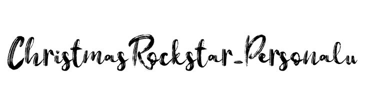 Christmas Rockstar - Personal u  les polices de caractères gratuit tlcharger