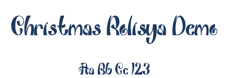 Christmas Rolisya Demo Font Preview