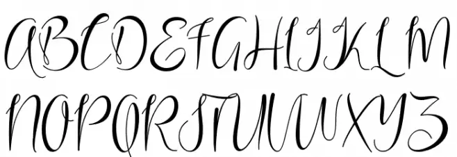 Christmas Rose フォント 大文字