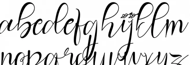 Christmas Rose フォント 小文字