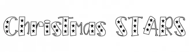 Christmas STARS  Fuentes Gratis Descargar