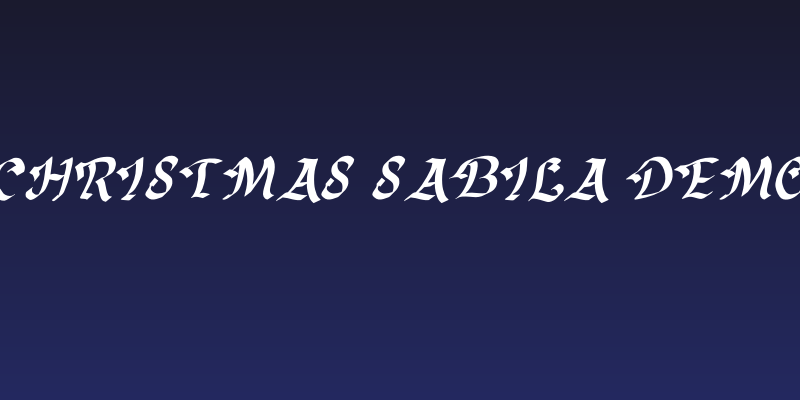 Christmas Sabila Demo Social Header