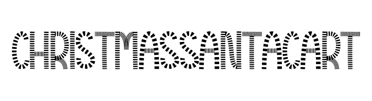 Christmas Santa Cart  font caratteri gratis
