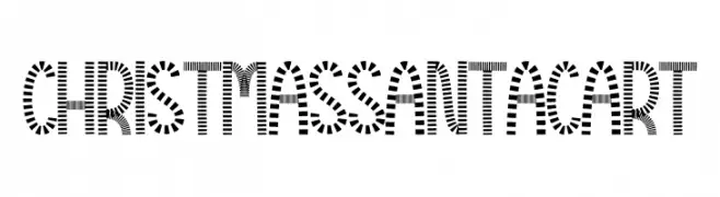 Christmas Santa Cart  font caratteri gratis