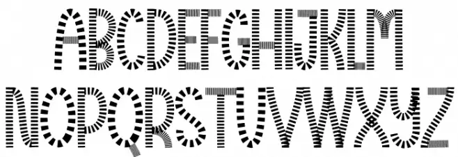 Christmas Santa Cart خط أحرف صغيرة