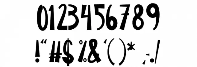 Christmas Santa フォント その他の文字