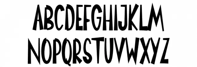 Christmas Santa フォント 大文字