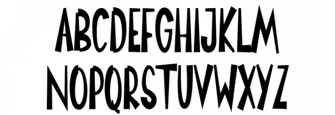 Christmas Santa フォント 小文字