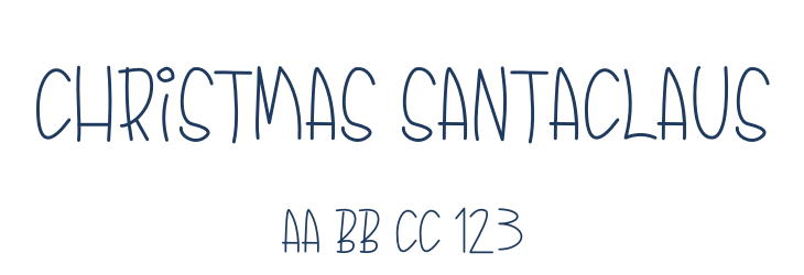 Christmas Santaclaus Font Preview