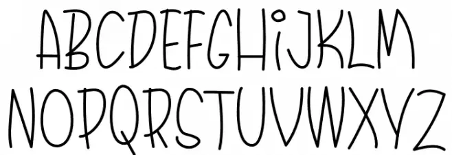 Christmas Santaclaus Font LOWERCASE