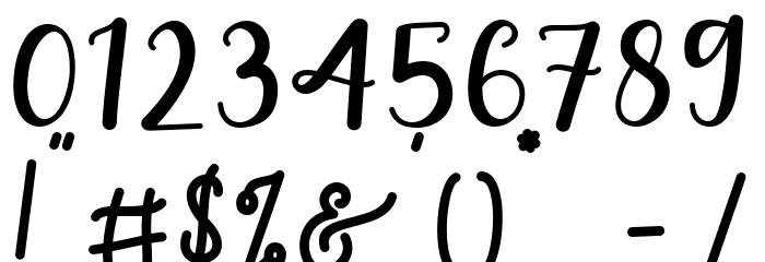Christmas Saturday Font OTHER CHARS