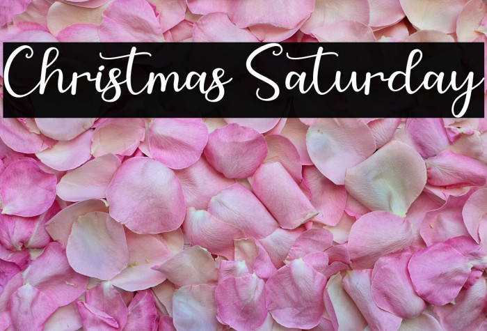 Christmas Saturday Example 1