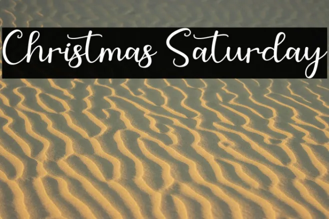 Christmas Saturday Example 3