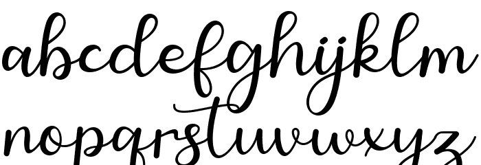 Christmas Saturday Font LOWERCASE