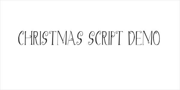 Christmas Script Demo Logo