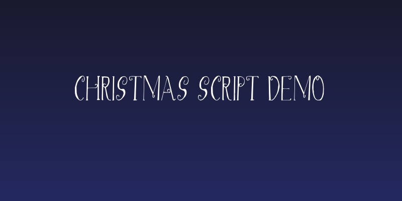 Christmas Script Demo Social Header
