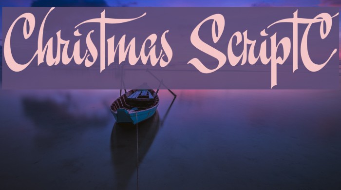 Christmas ScriptC Font examples