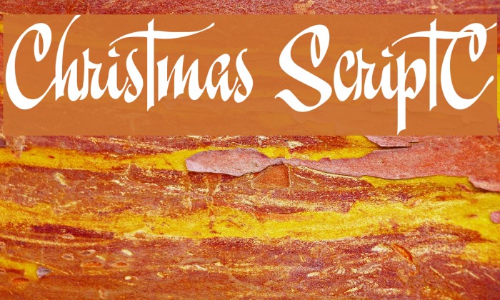 Christmas ScriptC Font examples