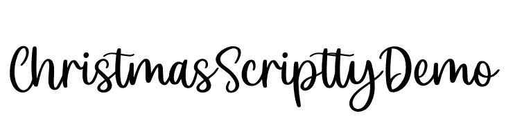 Christmas Scriptty Demo  नि: शुल्क फ़ॉन्ट्स डाउनलोड