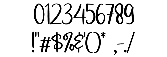 Christmas Scriptty Demo Font OTHER CHARS