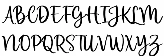 Christmas Scriptty Demo Fuentes MAYÚSCULAS