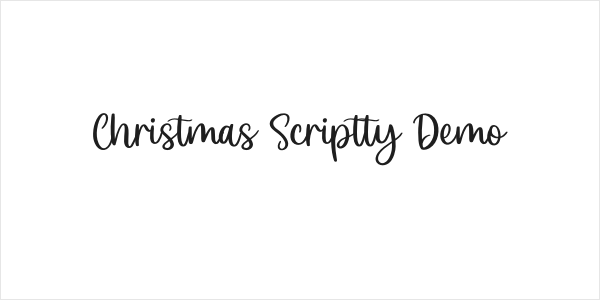 Christmas Scriptty Demo Logo