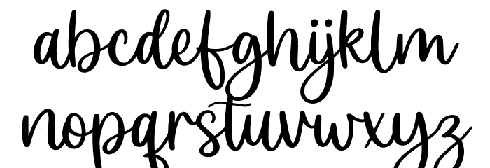 Christmas Scriptty Demo Font LOWERCASE