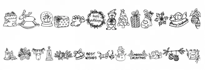 Christmas Season Doodle_DEMO Font Litere mici