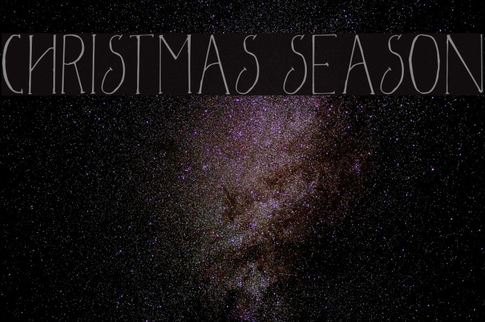 Christmas Season Fonte examples