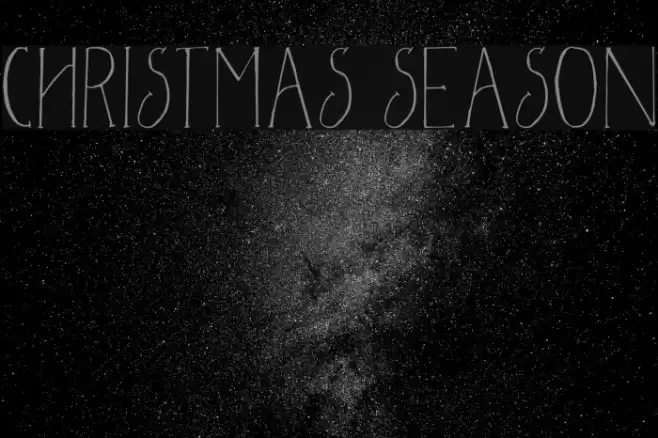 Christmas Season Шрифта examples