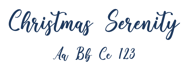 Christmas Serenity Font Preview