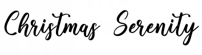 Christmas Serenity baixar fontes gratis