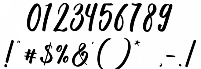 Christmas Serenity フォント その他の文字