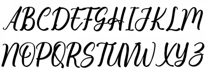 Christmas Serenity フォント 大文字