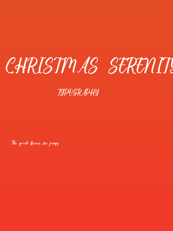 Christmas Serenity Poster