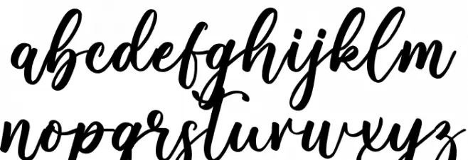 Christmas Serenity フォント 小文字