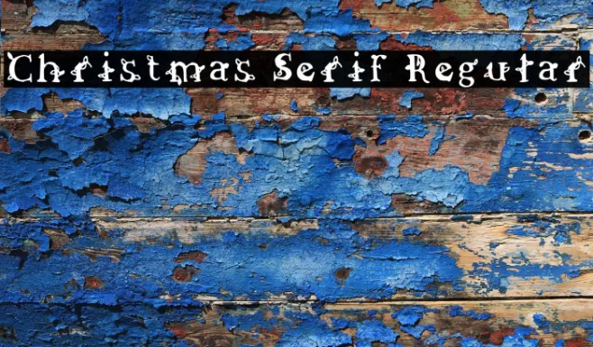 Christmas Serif Regular Example 2