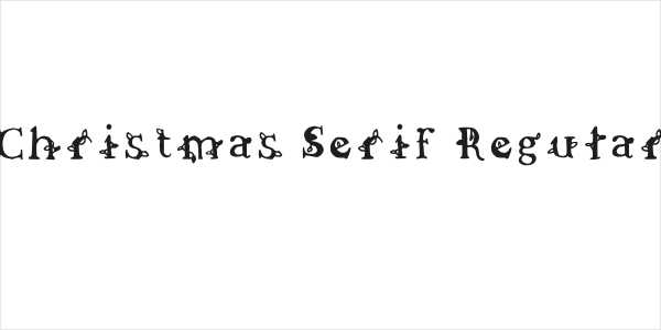 Christmas Serif Regular Logo